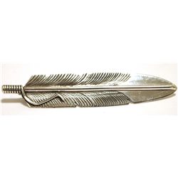 Navajo Sterling Silver Feather Pin - Chris Charley
