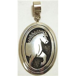 Navajo Sterling Silver Horse Pendant - Tommy Singer