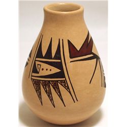 Hopi Smooth Painted Pottery - HJR (Son of Frogwoman)