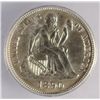 Image 2 : 1890 SEATED LIBERTY DIME ICG MS-60. NICE WHITE COIN