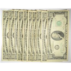 10 - 1950 $10 NOTES ALL AVERAGE CIRC