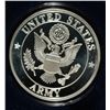 Image 1 : UNITED STATES ARMY ONE OUNCE .999 SILVER ART ROUND, WITH CAPSULE AND GIFT BOX