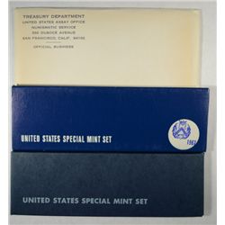 1965, 1966, AND 1967 UNITED STATES SPECIAL MINT SETS IN NICE ORIGINAL PACKAGING