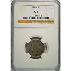 1885 Liberty Nickel NGC G4