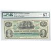 Image 1 : 1872 State of South Carolina $5