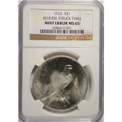 1923  Peace $  Mint error