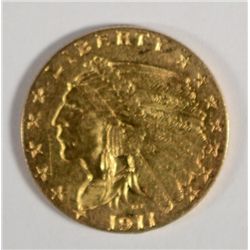 1911   $2 1/2 Gold
