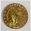 Image 1 : 1911   $2 1/2 Gold