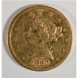 1880S     $5 Gold