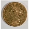 Image 1 : 1880S     $5 Gold
