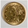 Image 1 : 1881     $5 Gold