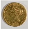 Image 1 : 1886S     $5 Gold