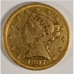 1897     $5 Gold