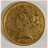 Image 1 : 1897     $5 Gold