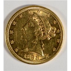 1898     $5 Gold