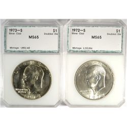 1972S-73S silver IKE $