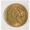 Image 1 : 1901S  $5 Liberty gold