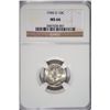 Image 1 : 1945 D MERCURY DIME NGC MS 66