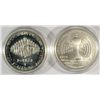 Image 1 : ONE PROOF 1987 CONSTITUTION AND ONE UNCIRCULATED 2004 THOMAS JEFFERSON COMMEMORATIVE SILVER DOLLARS,