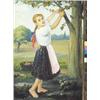 Image 1 : Csermely, János (1882-1963), Girl picking fruits