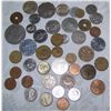 Image 1 : LOT OF FORIEGN COINS INCLUDING LOTS OF SILVER