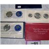 Image 1 : (3X$) EISENHOWER UNCIRCULATED SILVER DOLLARS & BICENTENNIAL SILVER SET