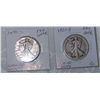 Image 1 : (2X$)  KEY DATE WALKING LIBERTY SILVER HALVES 1921-S