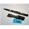 Image 1 : Early 1900s bayonet with leather sheath and