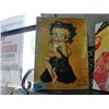 Image 1 : Oil on canvas transfer print - betty boop "moon