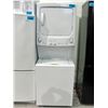Image 1 : GE white stacker washer and dryer