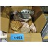 Image 1 : Box of assorted rockhound stones seashells etc