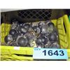 Image 1 : Milk crate filled with heavy duty casters