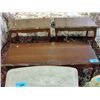 Image 1 : 3pc walnut coffee and end table set