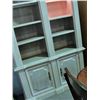 Image 2 : Approx 7F tall bleached oak lighted bookshelf wall