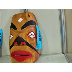 West coast native wood carved mask