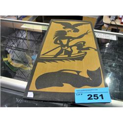 West coast native wood work art