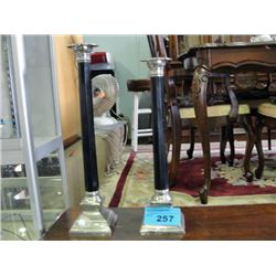 Pair of candle holders