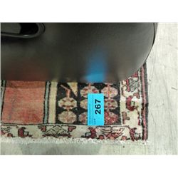 Hand knotted persian throw rug