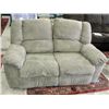 Sage green microfiber suede living room love seat