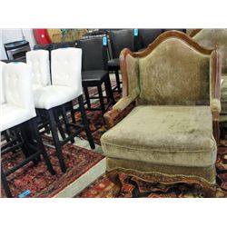 Mahogany framed large living room upholstered