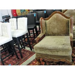 Mahogany framed large living room upholstered