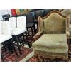 Mahogany framed large living room upholstered