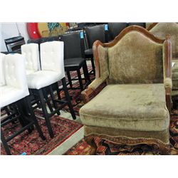Mahogany framed large living room upholstered