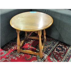 Small brown solid vilas maple end table