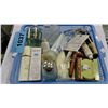 Image 1 : Blue basket of assorted creams, lotions, etc