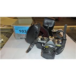 Pentax ME super 35mm film camera with case