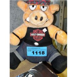 Harley davidsons motorcycles stuffed pig