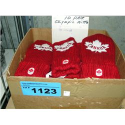 10 pairs of vancouver 2010 olympic mittons