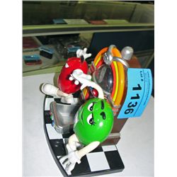 Collectable m&ms dispensor