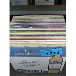 One box of vintage records